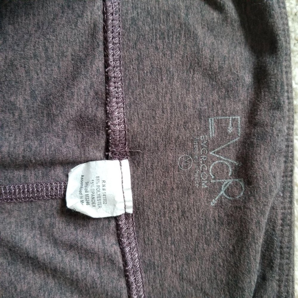 Evolution EVCR / XL / Purple/Gray Capri Leggings - Picture 3 of 3